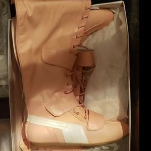 Thigh high sneaker boots